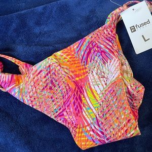 Fused Hawaii L Aloha Bikini Bottom in Make Today Great Orange
